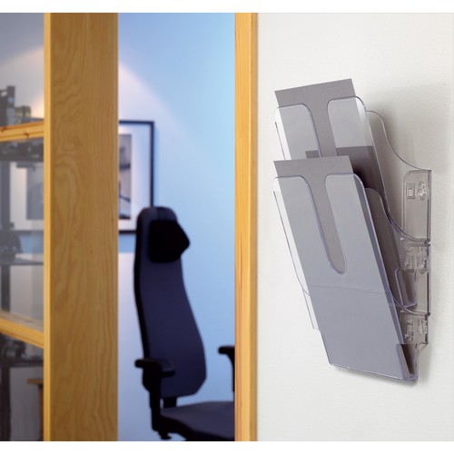 Prospektspender FLEXIPLUS 2 A4 2x 247x360mm transparent Durable 1709008400 (SET=2 STÜCK) Produktbild Additional View 2 L