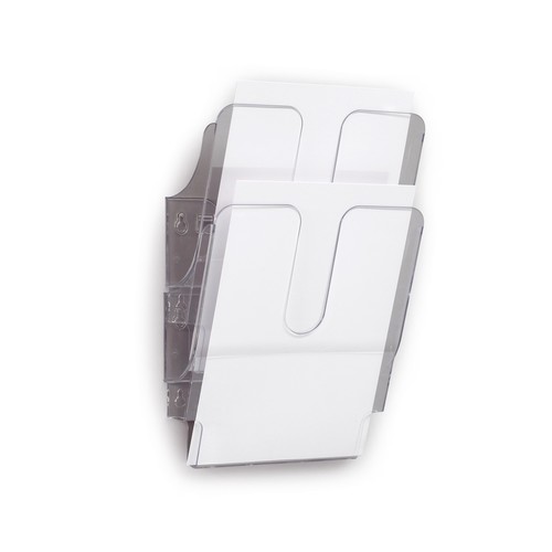 Prospektspender FLEXIPLUS 2 A4 2x 247x360mm transparent Durable 1709008400 (SET=2 STÜCK) Produktbild Additional View 1 L