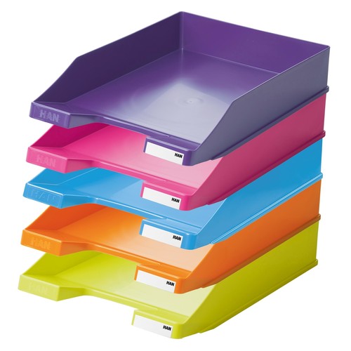 Briefkorb Standard für A4 243x57x335mm Trend Colour pink Kunststoff HAN 1027-X-56 Produktbild Additional View 2 L