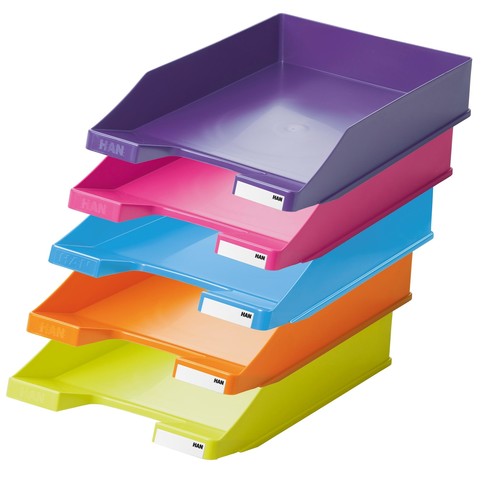 Briefkorb Standard für A4 243x57x335mm Trend Colour pink Kunststoff HAN 1027-X-56 Produktbild Additional View 3 L
