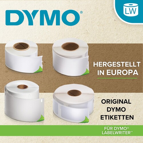 LabelWriter-Adress-Etiketten High Performance 25x25mm weiß Dymo 2112286 (PACK=2 STÜCK à 850 ETIKETTEN) Produktbild Additional View 1 L