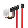 Lindy SATA-Kabel - interne Stromversorgung, 4-polig, SATA zu SATA Combo (W) Produktbild Additional View 4 S