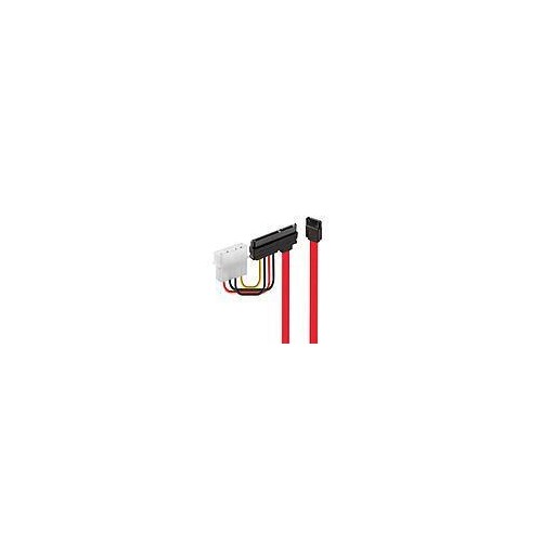 Lindy SATA-Kabel - interne Stromversorgung, 4-polig, SATA zu SATA Combo (W) Produktbild Additional View 4 L