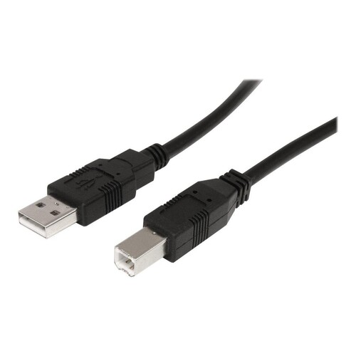 StarTech.com 10m Aktives USB 2.0 A auf B Kabel - USB Anschlusskabel - Stecker/Stecker - Schwarz - US Produktbild