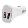 StarTech.com Dual Port USB KFZ Ladegerät - 24W/4.8 - Weiß - 2 Port USB Autoladegerät - Auto-Netzteil Produktbild Additional View 1 S