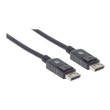 Manhattan DisplayPort 1.2 Cable, 4K@60hz, 1m, Male to Male, With Latches, Fully Shielded, Black, Lif Produktbild Additional View 1 S