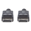 Manhattan DisplayPort 1.2 Cable, 4K@60hz, 1m, Male to Male, With Latches, Fully Shielded, Black, Lif Produktbild Additional View 3 S