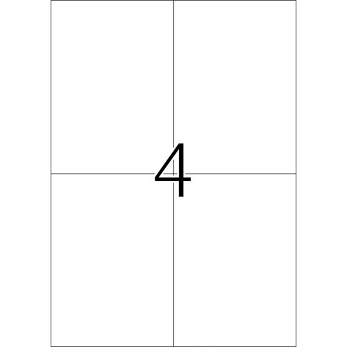 Folien-Etiketten Laser+Kopier 105,0x148,0mm A4 wetterfest+alterungs- beständig weiß ablösbar Herma 4576 (PACK=80 STÜCK) Produktbild Additional View 2 L