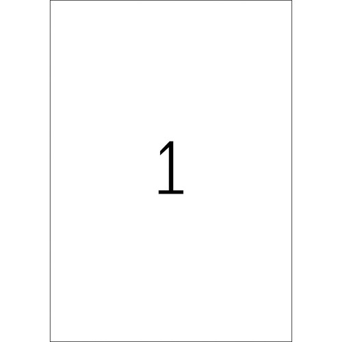 Folien-Etiketten Laser+Kopier 210,0x297,0mm A4 wetterfest+alterungs- beständig weiß ablösbar Herma 4577 (PACK=20 STÜCK) Produktbild Additional View 2 L