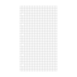 Ringbucheinlagen gelocht 7,4x12,8cm kariert weiß Brunnen 10-6600201 (PACK=50 BLATT) Produktbild