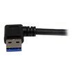 StarTech.com 1m USB 3.0 SuperSpeed Kabel A auf B rechts gewinkelt - Schwarz - USB3.0 Anschlusskabel Produktbild Additional View 3 S