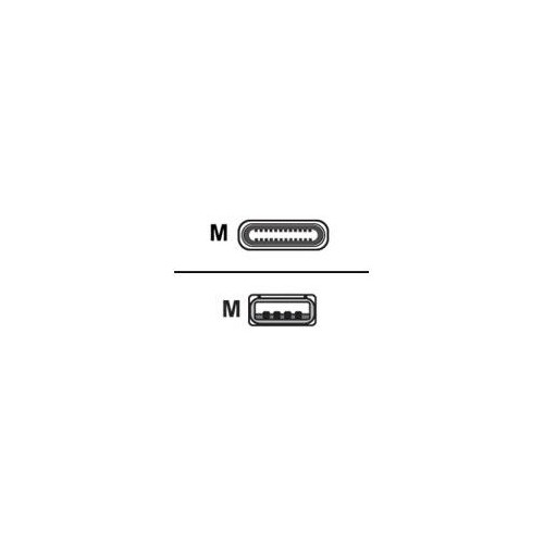PARAT USB-Kabel - USB zu 24 pin USB-C - 50 cm Produktbild Front View L
