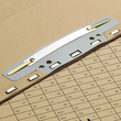 Einhänge-Heftstreifen kurz mit Kunststoff-Deckschiene 150x37mm grau PVC Elba 100551905 (PACK=25 STÜCK) Produktbild
