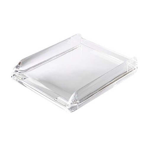 Briefkorb Nimbus für A4 270x60x320mm transparent Acryl Rexel 2101504 Produktbild Front View L