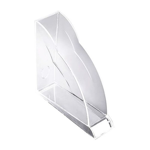 Stehsammler Nimbus 77x250x255mm transparent Acryl Rexel 2101499 Produktbild Front View L