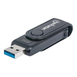 Manhattan USB-A Mini Multi-Card Reader/Writer, 5 Gbps (USB 3.2 Gen1 aka USB 3.0) Produktbild