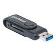 Manhattan USB-A Mini Multi-Card Reader/Writer, 5 Gbps (USB 3.2 Gen1 aka USB 3.0) Produktbild Additional View 2 S