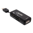 InLine OTG Card Reader Dual Flex - für SD+microSD - mit USB Buchse+2 Kartenslots Produktbild