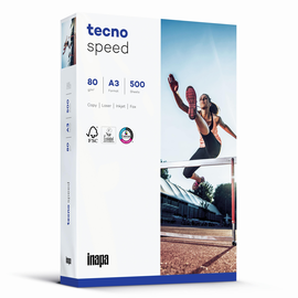 Kopierpapier tecno Speed A3 80g weiß ECF EU-Ecolabel 146CIE (PACK=500 BLATT) Produktbild