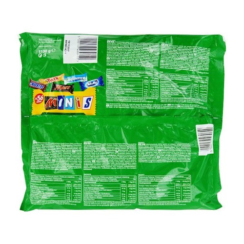 Dankeschön Schokoriegelminis Mars, Snickers, Bounty, Twix, Milky Way (PACK=1130 GRAMM) Produktbild Additional View 1 L