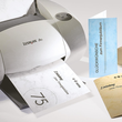 Faltkarten Inkjet+Laser+Kopier DIN lang 185g Edelkarton Marmor grau Excitement Sigel DC114 (PACK=25 STÜCK) Produktbild Additional View 1 S
