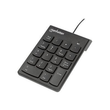 Manhattan Numeric Keypad, Wired, USB-A, 18 Full Size Keys, Black, Membrane Key Switches, Windows and Produktbild Additional View 3 S