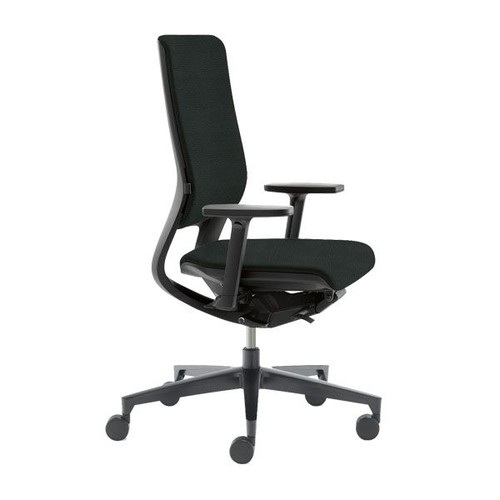 Drehstuhl STANDARD Mera98 mit 3D-Armlehnen Farbe schwarz YN009 Klöber Produktbild Front View L