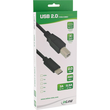 InLine USB 2.0 Kabel - USB-C Stecker an USB-B Stecker - schwarz - 0,5m Produktbild Additional View 1 S