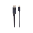 Manhattan USB-C to DisplayPort Cable, 4K@60Hz, 2m, Male to Male, Black, Three Year Warranty, Polybag Produktbild Additional View 1 S