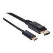 Manhattan USB-C to DisplayPort Cable, 4K@60Hz, 2m, Male to Male, Black, Three Year Warranty, Polybag Produktbild Additional View 4 S