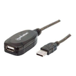Manhattan USB-A to USB-A Extension Cable, 10m, Male to Female, Active, 480 Mbps (USB 2.0) Produktbild
