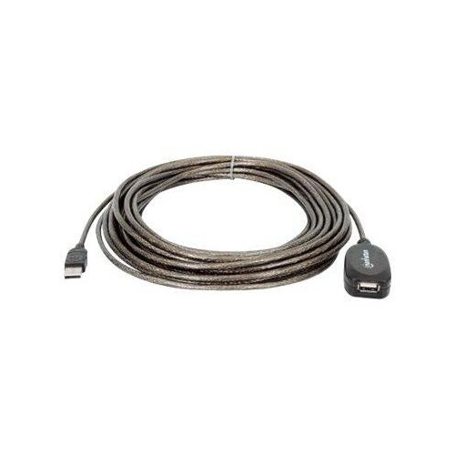 Manhattan USB-A to USB-A Extension Cable, 10m, Male to Female, Active, 480 Mbps (USB 2.0) Produktbild Additional View 4 L