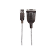 Manhattan USB-A to Serial Converter cable, 45cm, Male to Male, Serial/RS232/COM/DB9, Prolific PL-230 Produktbild Additional View 1 S