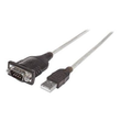 Manhattan USB-A to Serial Converter cable, 45cm, Male to Male, Serial/RS232/COM/DB9, Prolific PL-230 Produktbild Additional View 4 S