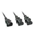 Lindy Netz-Splitter - IEC 60320 C14 zu power IEC 60320 C13 Produktbild Additional View 4 S