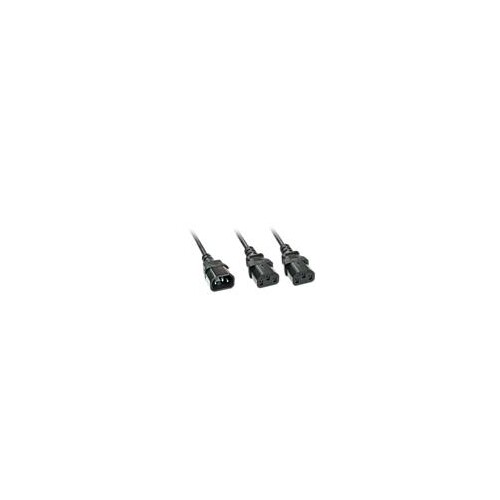 Lindy Netz-Splitter - IEC 60320 C14 zu power IEC 60320 C13 Produktbild Additional View 4 L