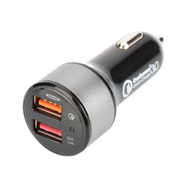 ednet. Quick Charge 3.0 Auto-Ladeadapter, Dual Port Produktbild