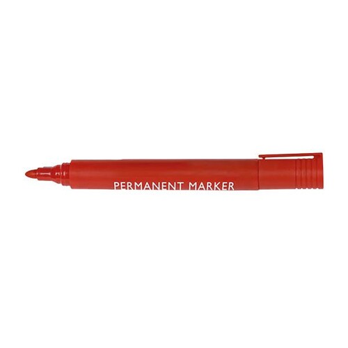 Permanentmarker 1,5-3mm Rundspitze rot BestStandard KF26047 Produktbild Front View L