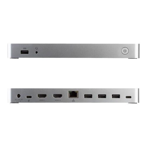 StarTech.com USB C Dockingstation für Zwei Monitore mit 60 W Power Delivery für Windows Laptops - US Produktbild Additional View 1 L