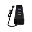 ICY BOX IB-HUB1700-C3 - Hub - 7 x SuperSpeed USB 3.0 Produktbild Additional View 1 S