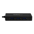 StarTech.com 3 Port USB 3.0 Hub mit USB-C und Gigabit Ethernet Produktbild Additional View 2 S
