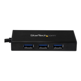 StarTech.com 3 Port USB 3.0 Hub mit Gigabit Ethernet Adapter aus Aluminum Produktbild