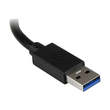 StarTech.com 3 Port USB 3.0 Hub mit Gigabit Ethernet Adapter aus Aluminum Produktbild Additional View 3 S
