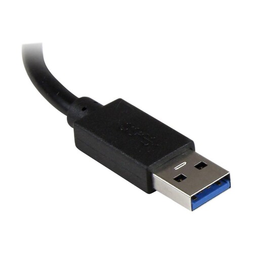 StarTech.com 3 Port USB 3.0 Hub mit Gigabit Ethernet Adapter aus Aluminum Produktbild Additional View 3 L