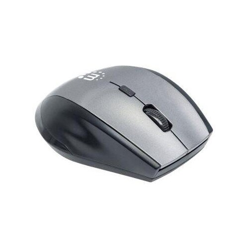 Manhattan Curve Wireless Mouse, Grey/Black, Adjustable DPI (800, 1200 or 1600dpi) Produktbild Additional View 1 L