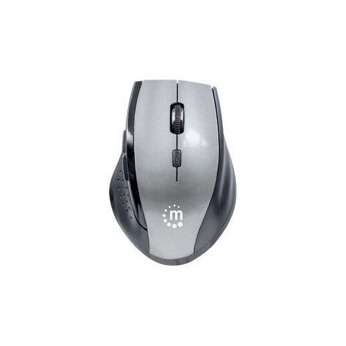 Manhattan Curve Wireless Mouse, Grey/Black, Adjustable DPI (800, 1200 or 1600dpi) Produktbild Additional View 2 L