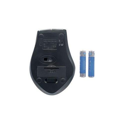 Manhattan Curve Wireless Mouse, Grey/Black, Adjustable DPI (800, 1200 or 1600dpi) Produktbild Additional View 4 L
