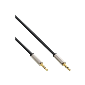 InLine Slim Audio Kabel Klinke 3,5mm ST/ST - Stereo - 5m Produktbild