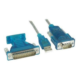 InLine USB zu Seriell Adapterkabel - USB Stecker A an 9pol Stecker - mit Adapter Produktbild