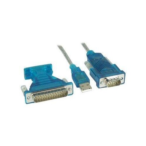 InLine USB zu Seriell Adapterkabel - USB Stecker A an 9pol Stecker - mit Adapter Produktbild
